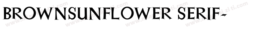 BROWNSUNFLOWER SERIF字体转换